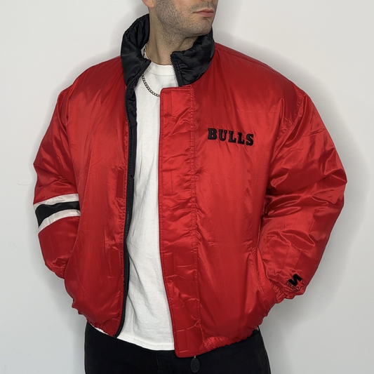 Reversible Chicago Bulls Starter Puffer Jacket