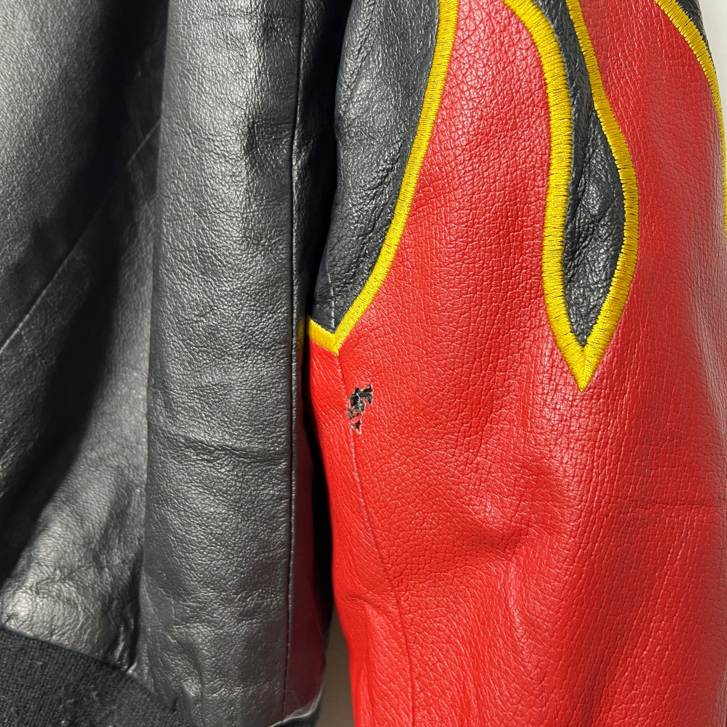 Dupont Flames Leather Nascar Jacket | Jeff Hamilton