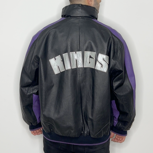 Sacramento Kings Leather Jacket | Carl Banks