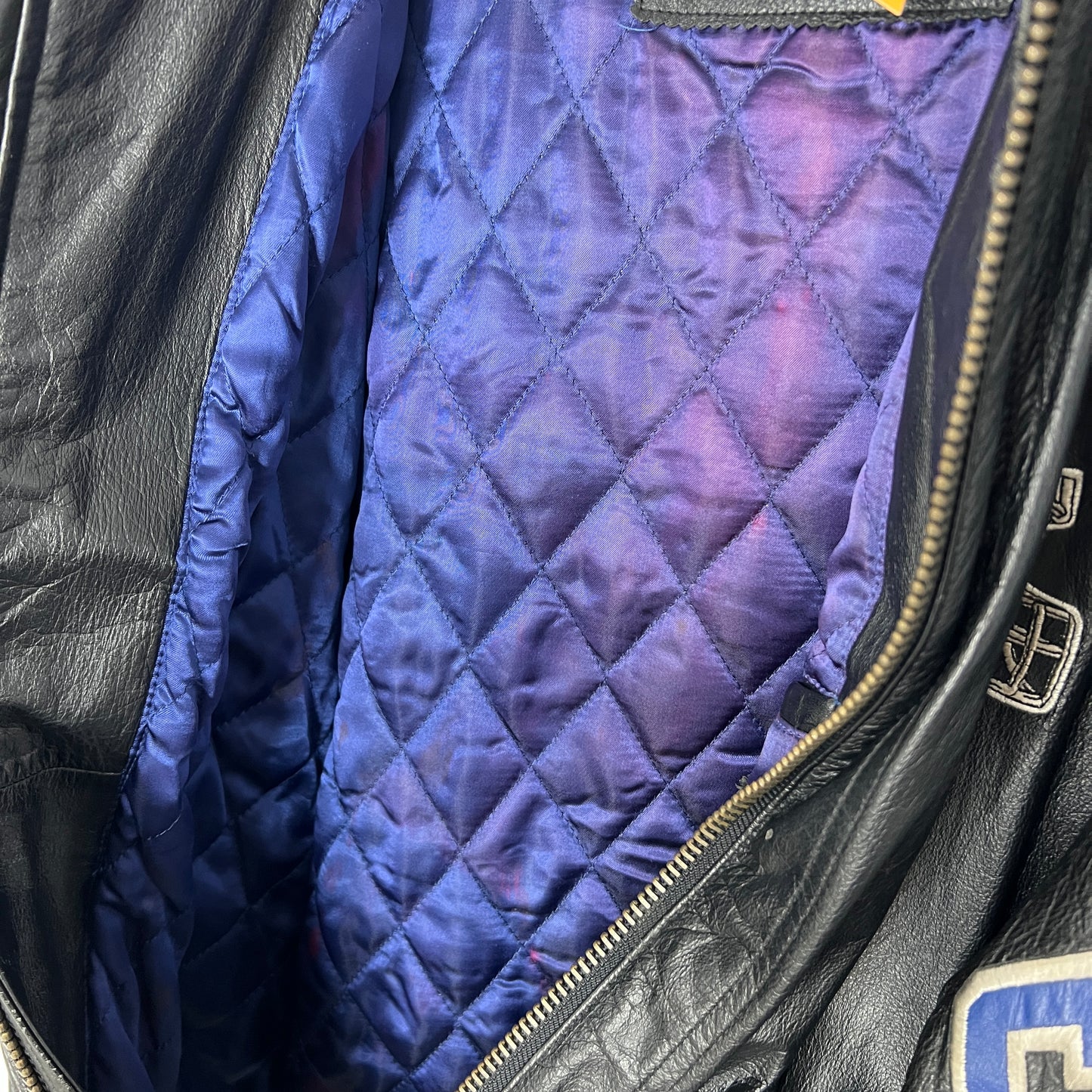 Cowboys Leather Vertical Split Jacket