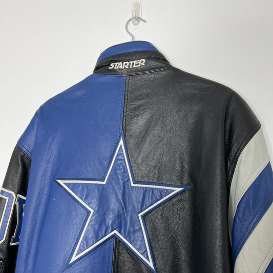 Cowboys Leather Vertical Split Jacket
