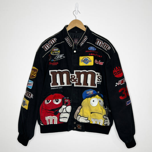Black Vintage M&M Nascar Jacket