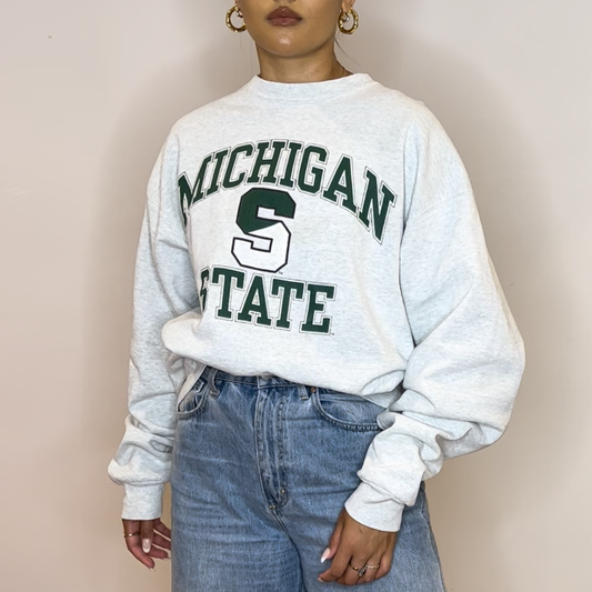 Vintage Fruit Of The Loom Michigan State Crewneck