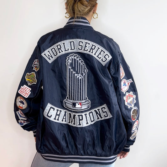 NY Yankees Patch Spray/Bomber Jacket