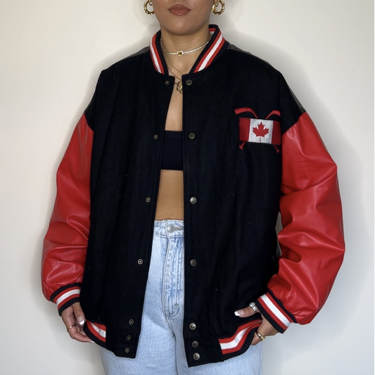 Vintage Maple Leafs Varsity Jacket