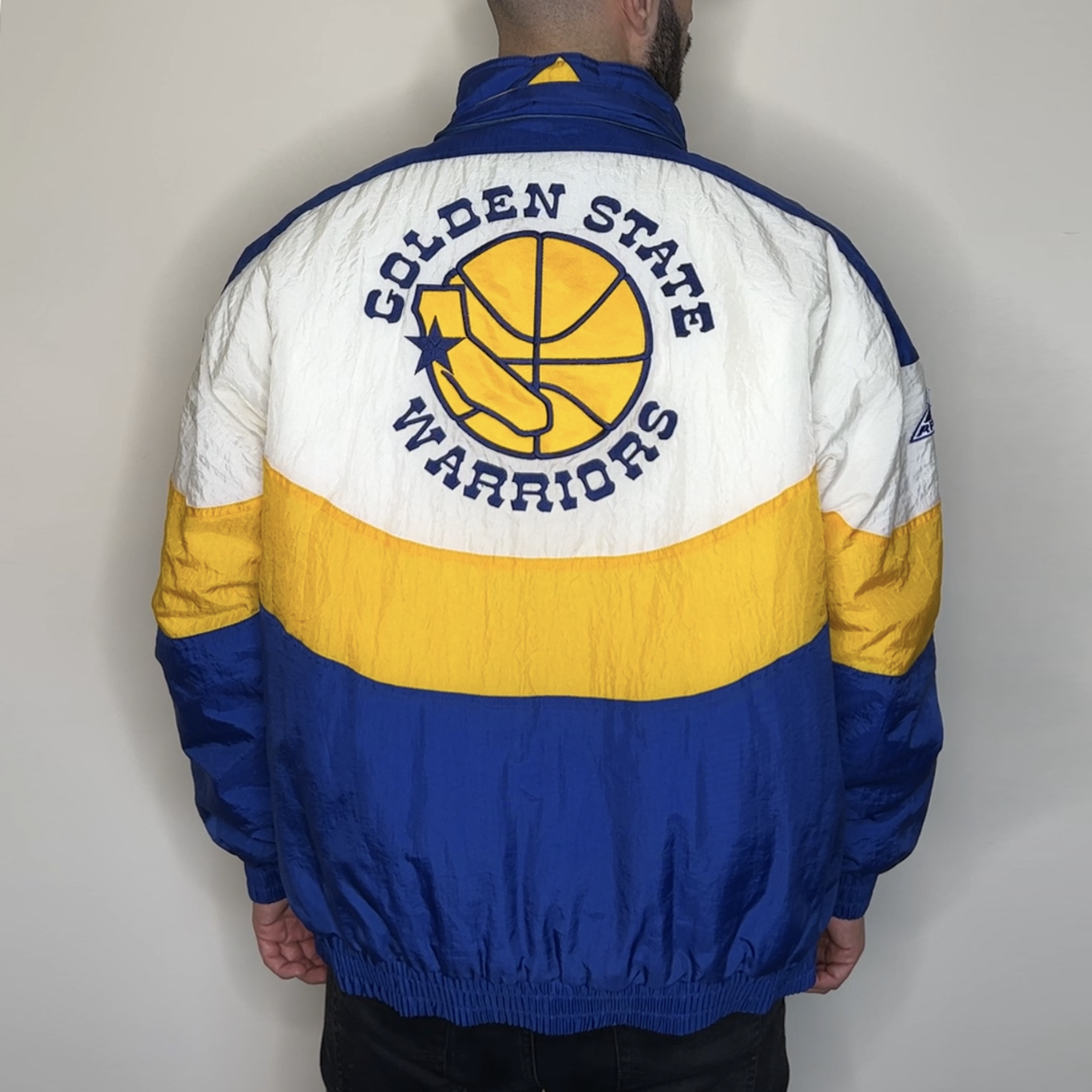 Warriors starter jacket on sale 90s