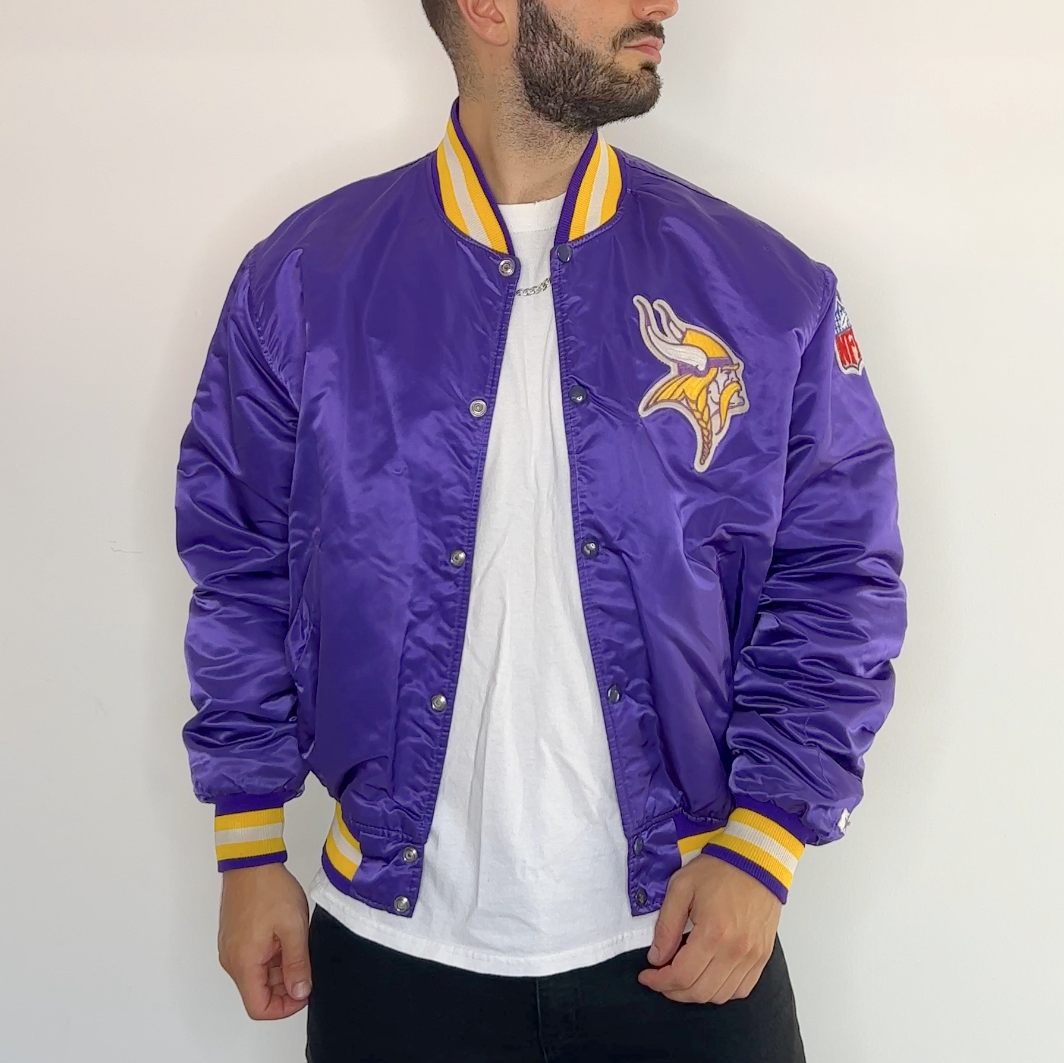 Vintage Minnesota Vikings Starter Jacket very good - Depop