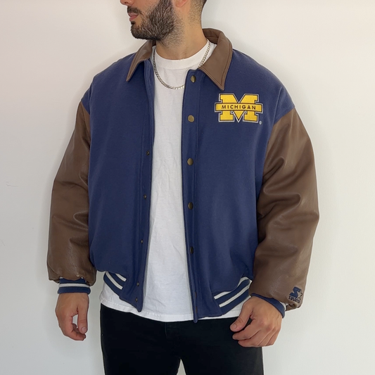 Michigan Wolverines Starter Varsity Jacket