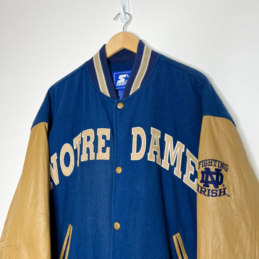 Notre Dame Vintage Starter Jacket