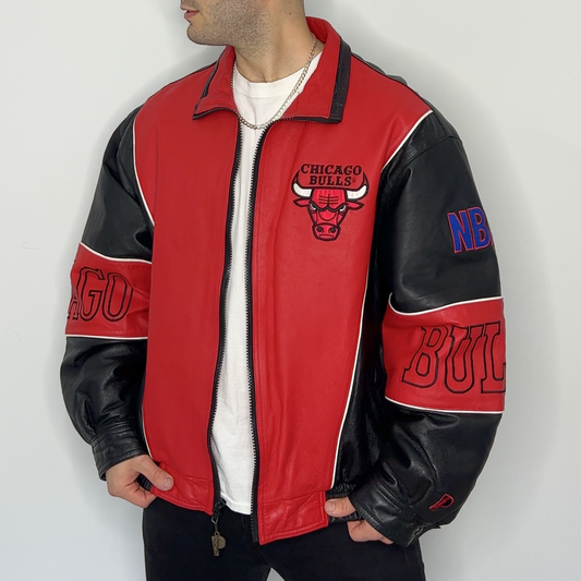 Chicago Bulls Pro Player Leather Jacket