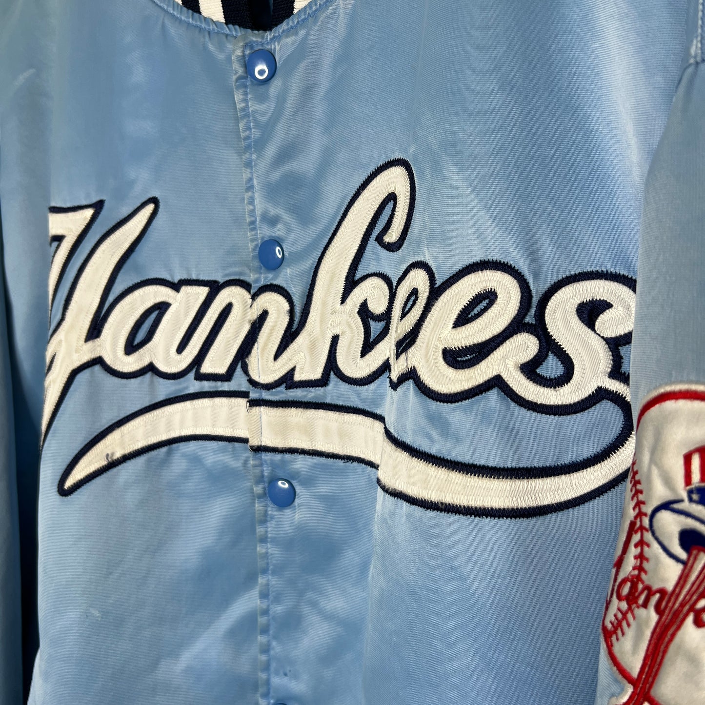 New York Yankees Starter Jacket | Baby Blue