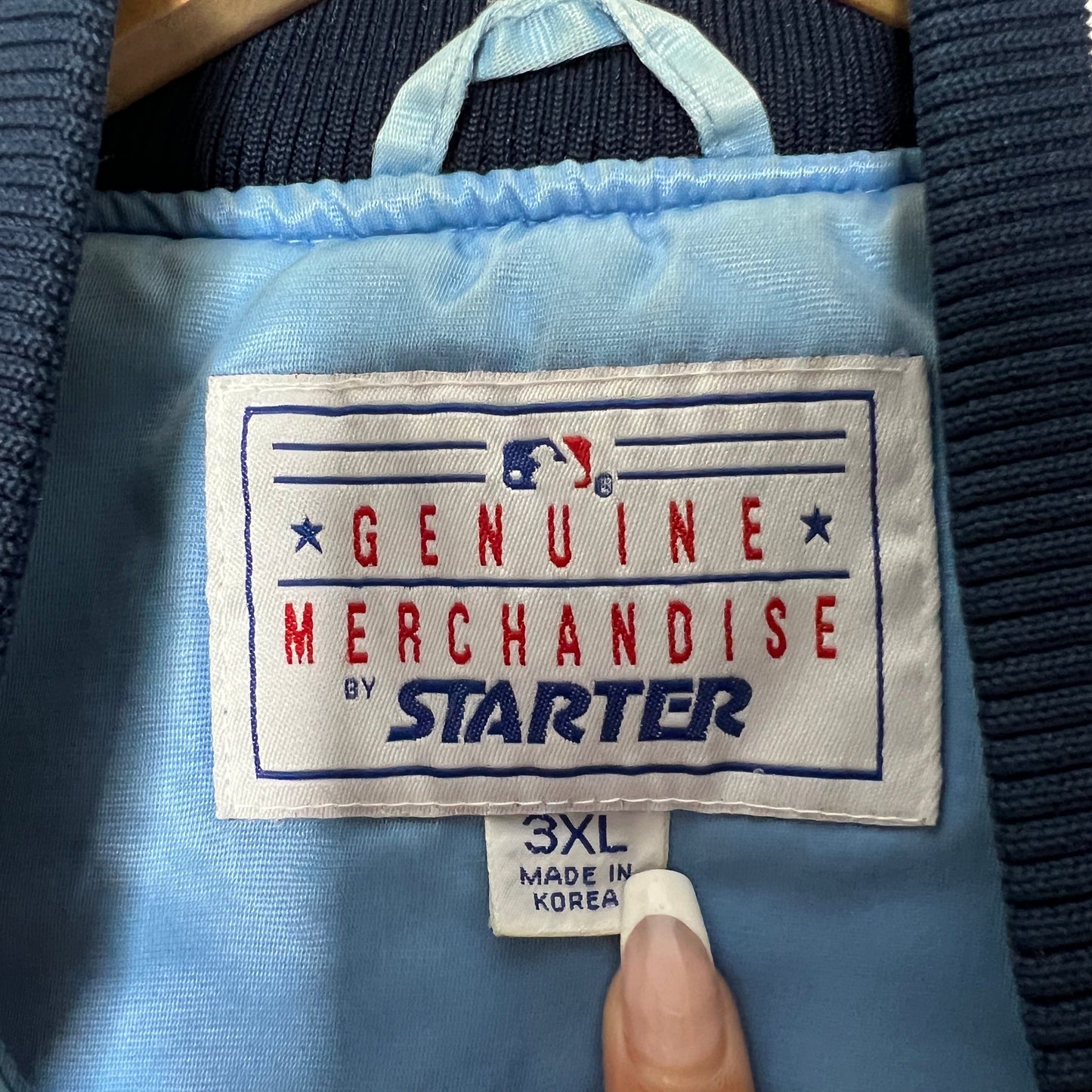 New York Yankees Starter Jacket | Baby Blue