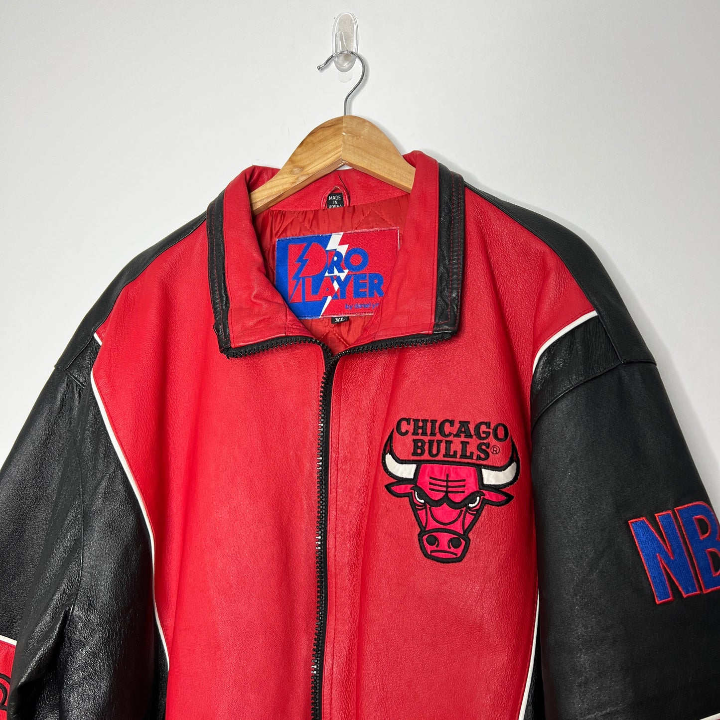 Chicago Bulls Pro Player Leather Jacket