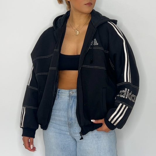 Vintage Black Adidas Jacket