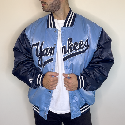 New York Yankees Majestic Jacket | Two-Tone Blue