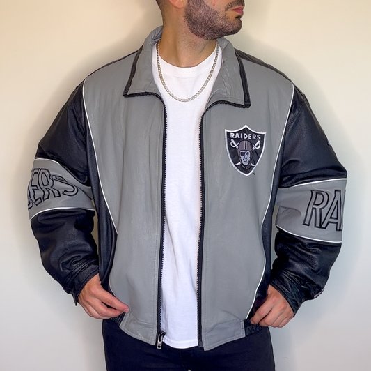 Oakland Raiders Pro Player Leather Jacket