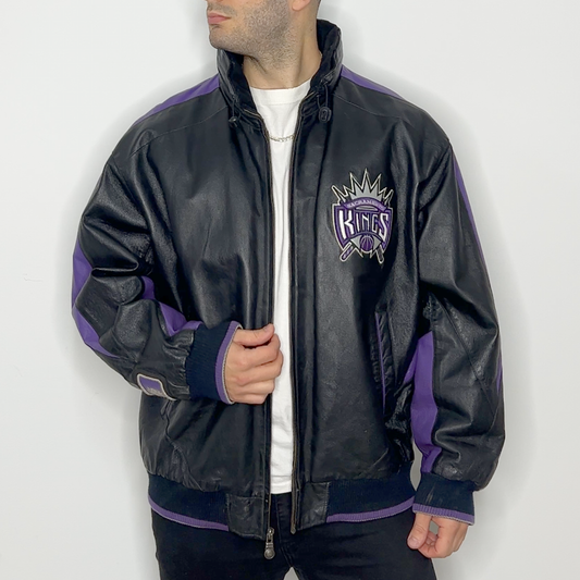 Sacramento Kings Leather Jacket | Carl Banks