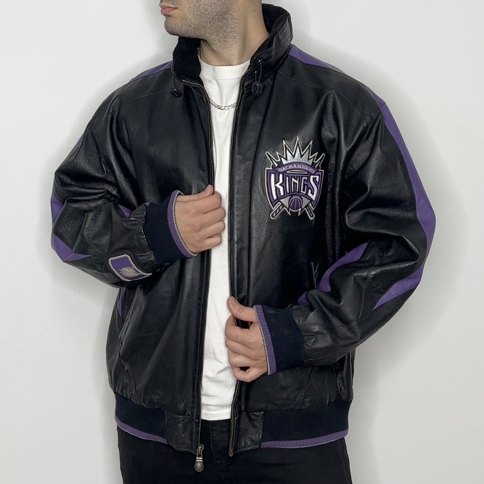 Sacramento Kings Leather Jacket | Carl Banks