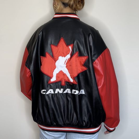 Vintage Maple Leafs Varsity Jacket
