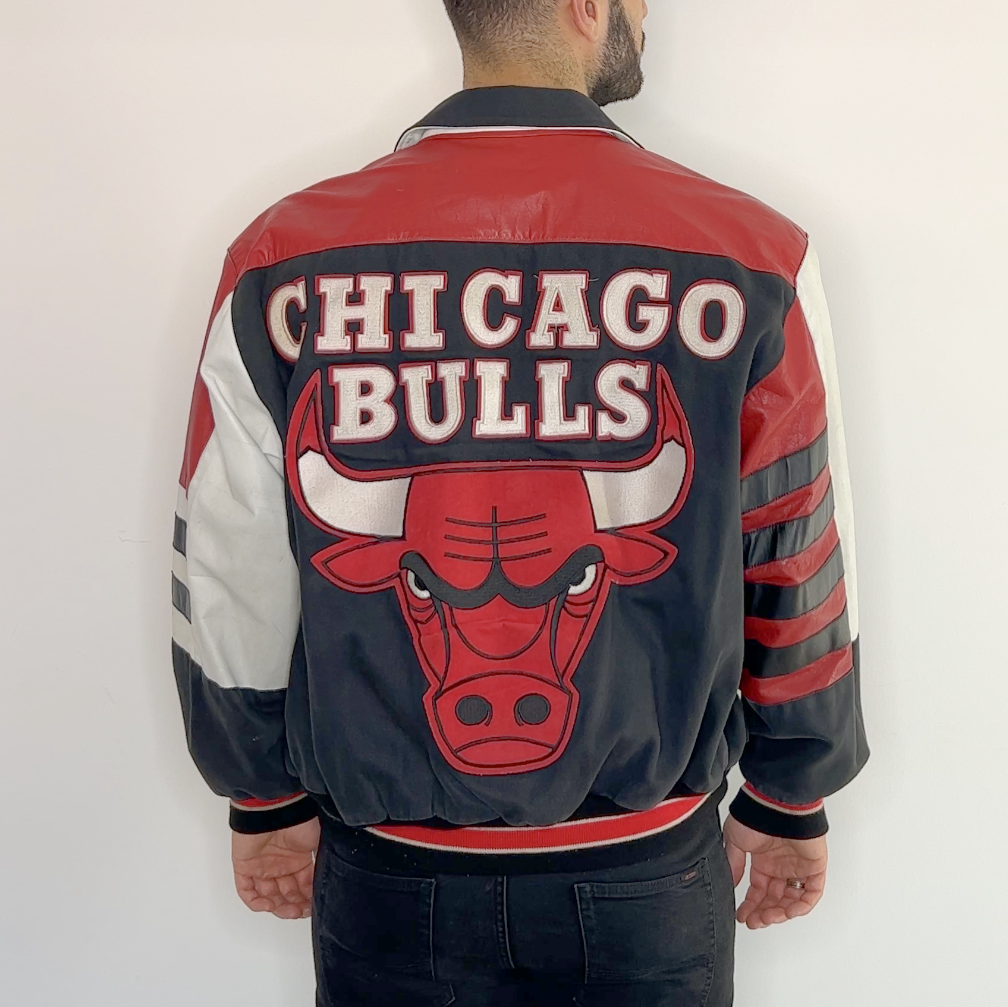 Jeff hamilton chicago bulls top leather jacket