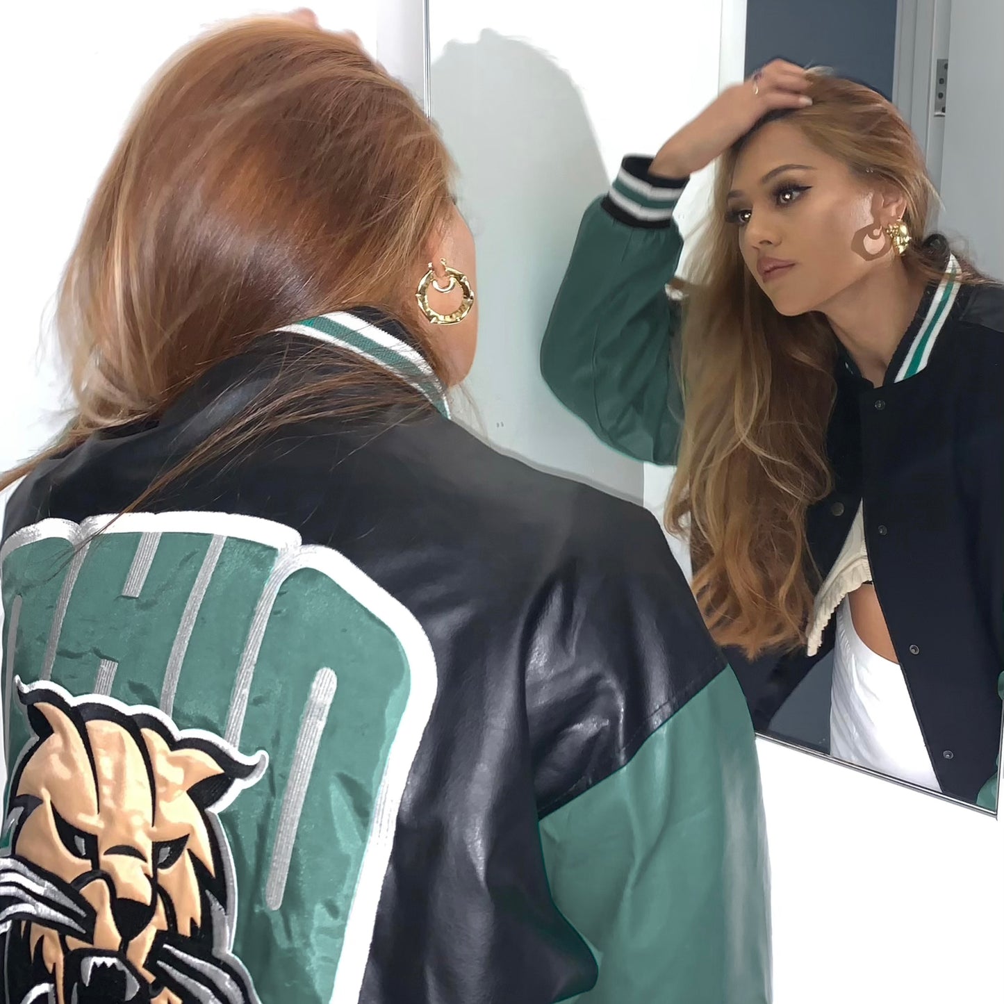 Ohio Bobcats Leather Varsity Jacket