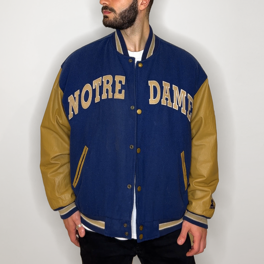Notre Dame Vintage Starter Jacket
